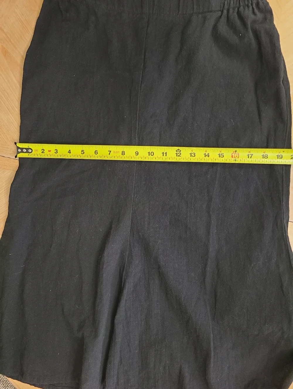 Women’s‎ Black Flared Midi Skirt 100%cotton
